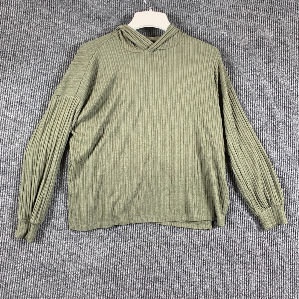 American Eagle Hoodie Womens Small‎ Green Stretch Lightweight Comfort Sweatshirt